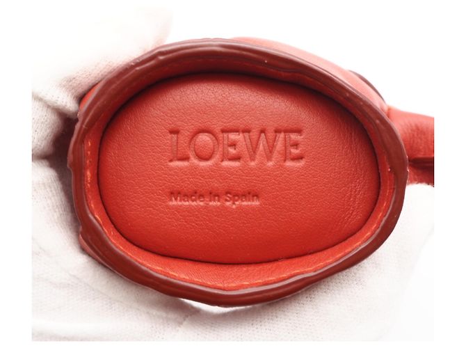 Pochette Elephant in pelle Loewe rosso - vista 10