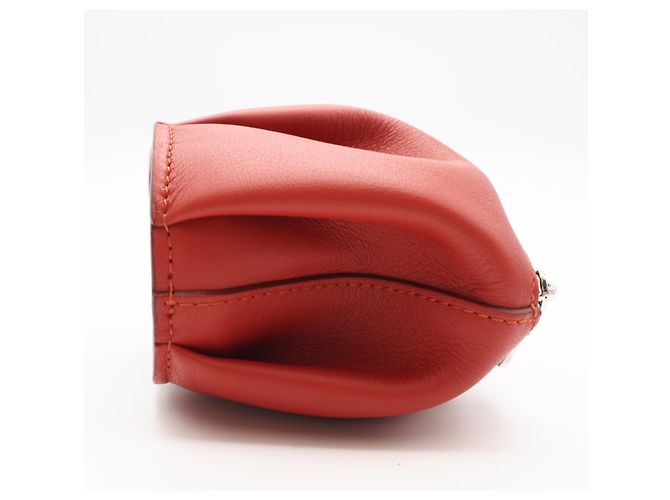 Pochette Elephant in pelle Loewe rosso - vista 4