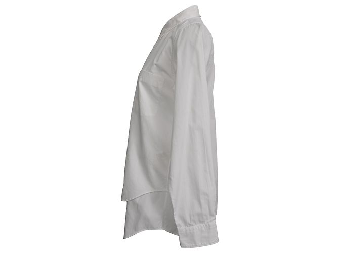 Comme Des Garcons Camisa con capas negra Comme Des Garçons en algodón blanco Crudo - vista 2