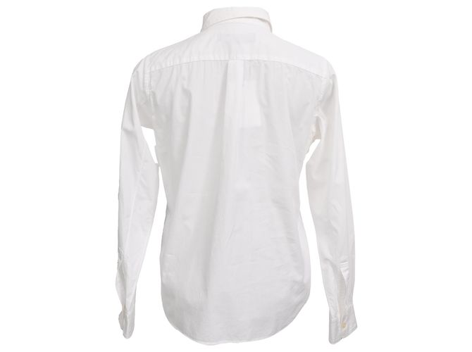 Comme Des Garcons Camisa con capas negra Comme Des Garçons en algodón blanco Crudo - vista 3
