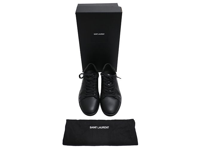 Sneakers basse Saint Laurent SL/01 in pelle nera Nero - vista 13