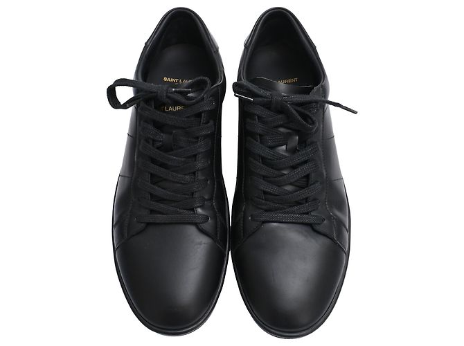Sneakers basse Saint Laurent SL/01 in pelle nera Nero - vista 5