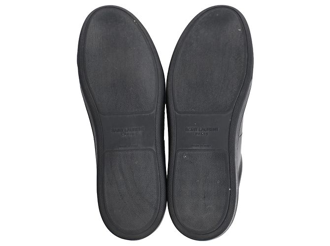 Sneakers basse Saint Laurent SL/01 in pelle nera Nero - vista 6