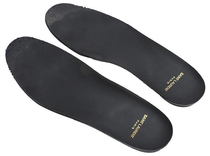 Sneakers basse Saint Laurent SL/01 in pelle nera Nero - vista 7