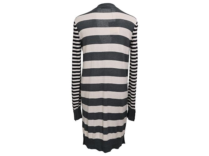 Max Mara Gestreifter Strickcardigan aus mehrfarbiger Seide Mehrfarben - Ansicht 3