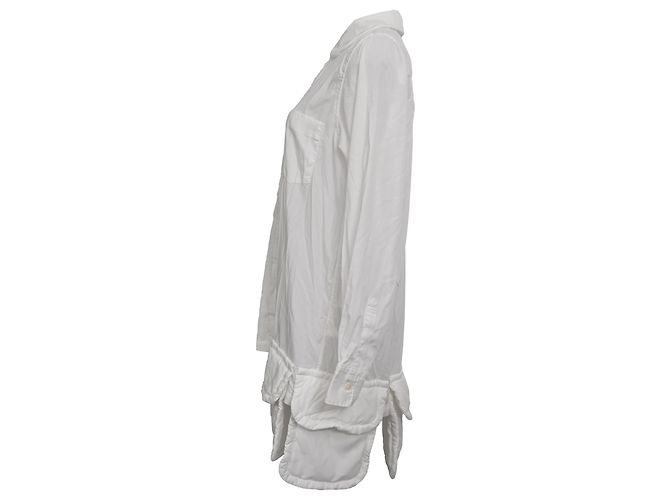 Comme Des Garcons Camicia multi tasche Comme Des Garçons in poliestere bianco Crudo - vista 2