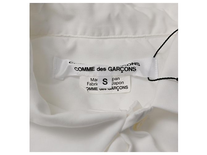 Comme Des Garcons Camicia multi tasche Comme Des Garçons in poliestere bianco Crudo - vista 5