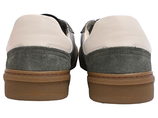 Sneakers basse Bars di Acne Studios in pelle e scamosciato grigio - vista 3