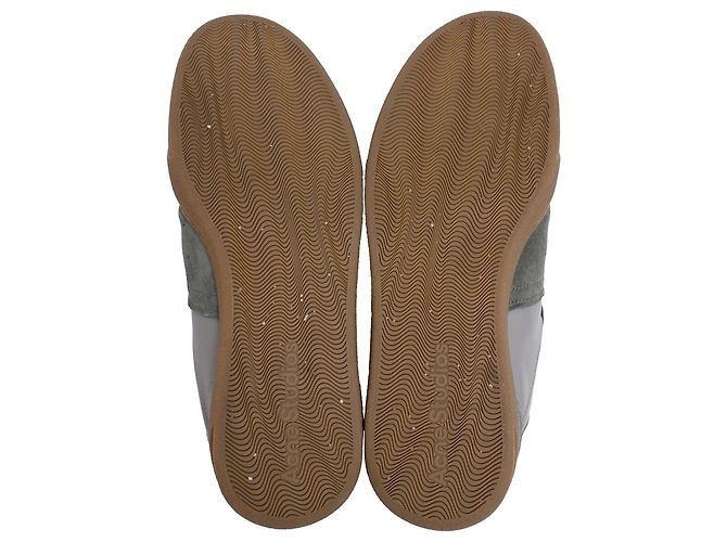 Sneakers basse Bars di Acne Studios in pelle e scamosciato grigio - vista 6