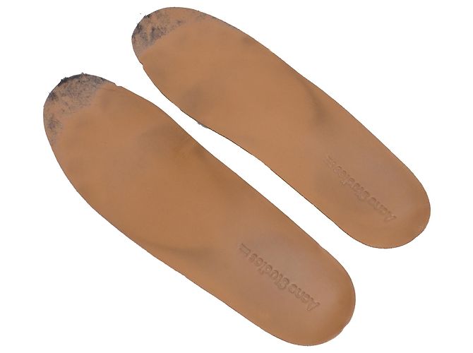 Sneakers basse Bars di Acne Studios in pelle e scamosciato grigio - vista 7