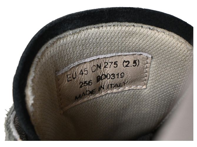 Sneakers basse Bars di Acne Studios in pelle e scamosciato grigio - vista 9