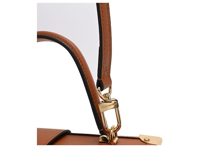 Borsa a tracolla Louis Vuitton Petite Malle V in madreperla gialla - vista 13