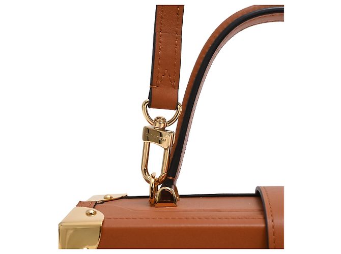 Borsa a tracolla Louis Vuitton Petite Malle V in madreperla gialla - vista 14