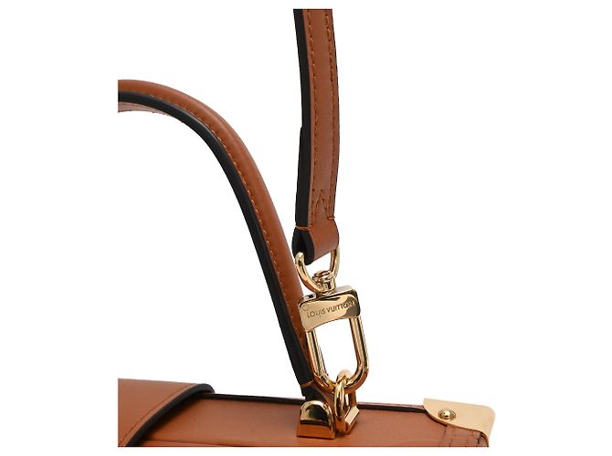 Borsa a tracolla Louis Vuitton Petite Malle V in madreperla gialla - vista 7