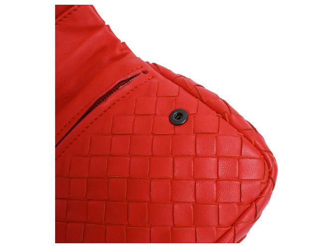 Mini borsa a tracolla Olimpia in pelle rossa Bottega Veneta Rosso - vista 12