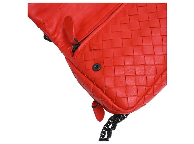 Mini borsa a tracolla Olimpia in pelle rossa Bottega Veneta Rosso - vista 13