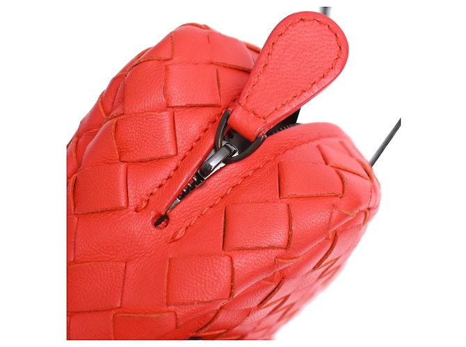 Mini borsa a tracolla Olimpia in pelle rossa Bottega Veneta Rosso - vista 15