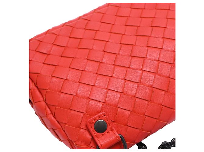 Mini borsa a tracolla Olimpia in pelle rossa Bottega Veneta Rosso - vista 17