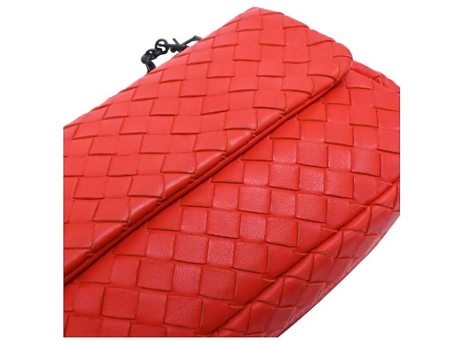 Mini borsa a tracolla Olimpia in pelle rossa Bottega Veneta Rosso - vista 18