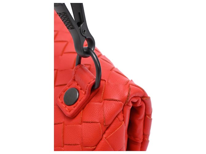 Mini borsa a tracolla Olimpia in pelle rossa Bottega Veneta Rosso - vista 20