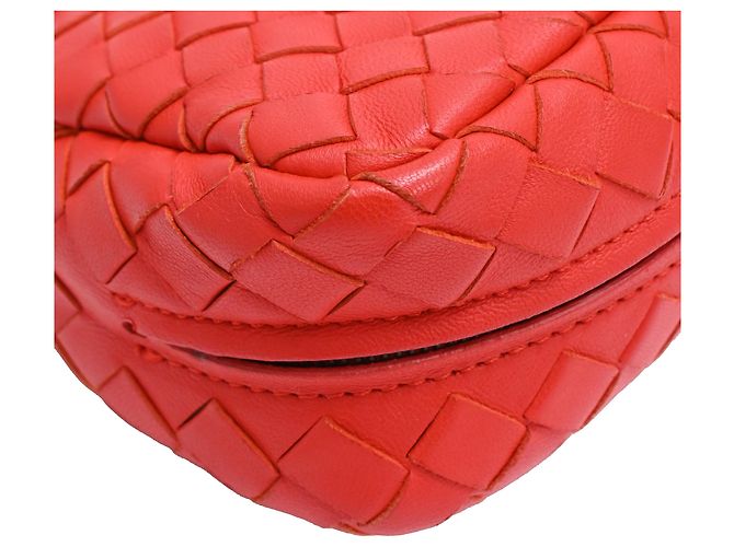 Mini borsa a tracolla Olimpia in pelle rossa Bottega Veneta Rosso - vista 21