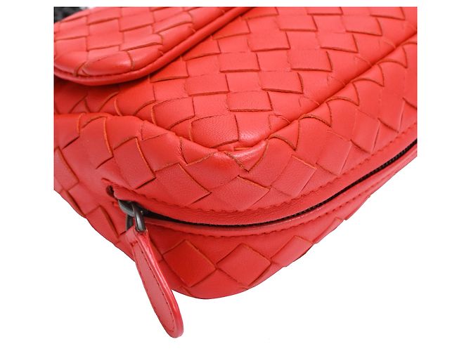 Mini borsa a tracolla Olimpia in pelle rossa Bottega Veneta Rosso - vista 24