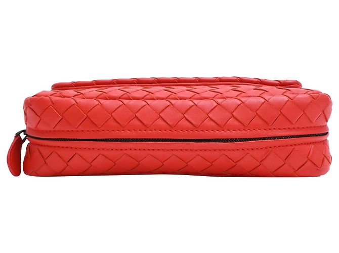 Mini borsa a tracolla Olimpia in pelle rossa Bottega Veneta Rosso - vista 4
