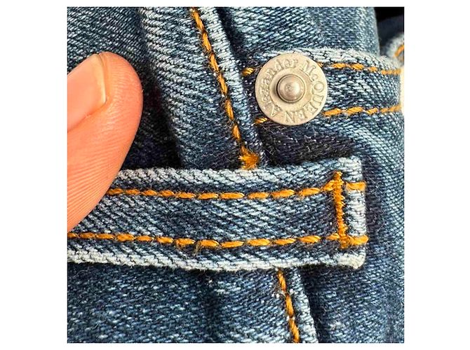 Vaqueros acampanados Alexander McQueen en algodón azul claro - vista 5