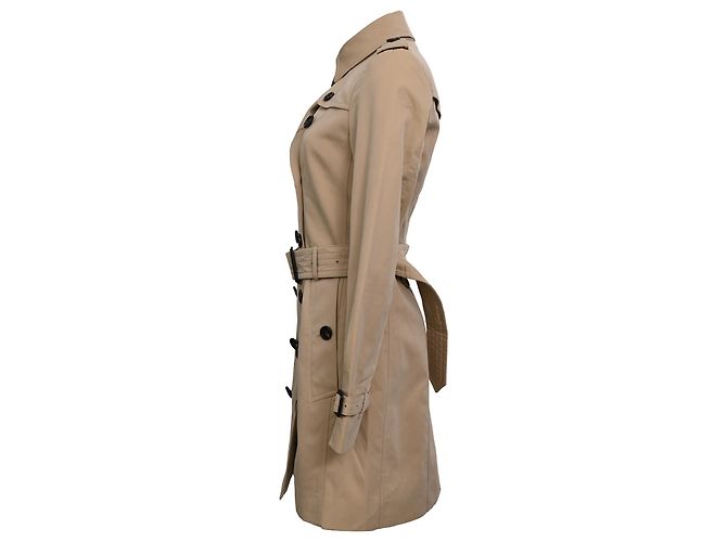 Trench con cintura The Sandringham di Burberry in cotone beige - vista 2