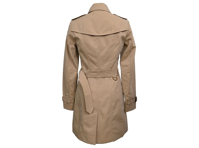Trench con cintura The Sandringham di Burberry in cotone beige - vista 3