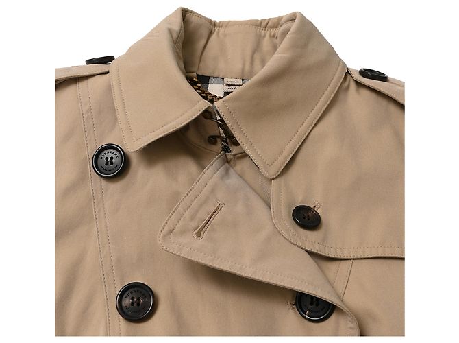 Trench con cintura The Sandringham di Burberry in cotone beige - vista 4
