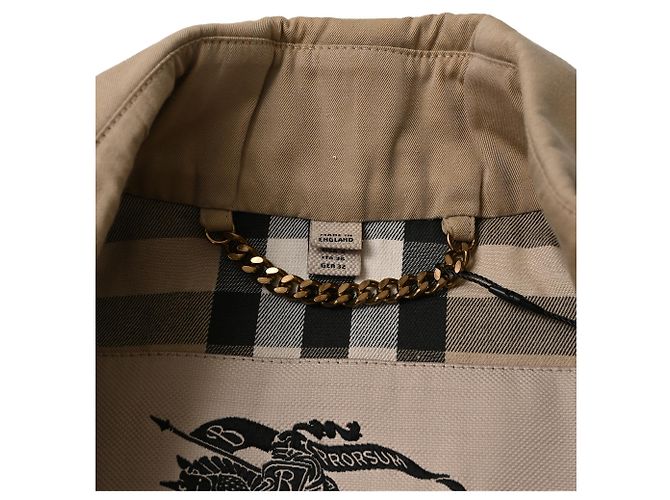 Trench con cintura The Sandringham di Burberry in cotone beige - vista 6