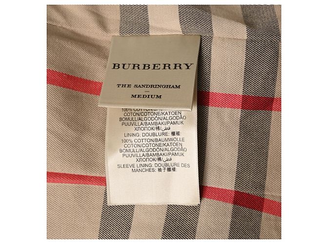 Trench con cintura The Sandringham di Burberry in cotone beige - vista 8