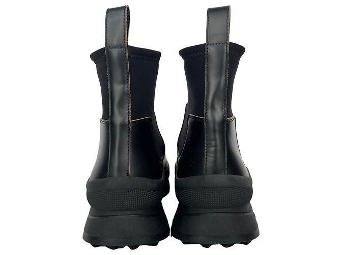 Stivaletti Chelsea Jil Sander in pelle nera Nero - vista 3
