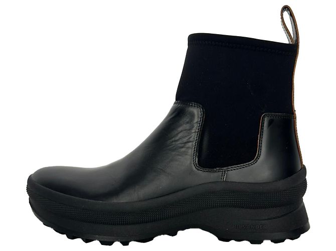 Stivaletti Chelsea Jil Sander in pelle nera Nero - vista 4