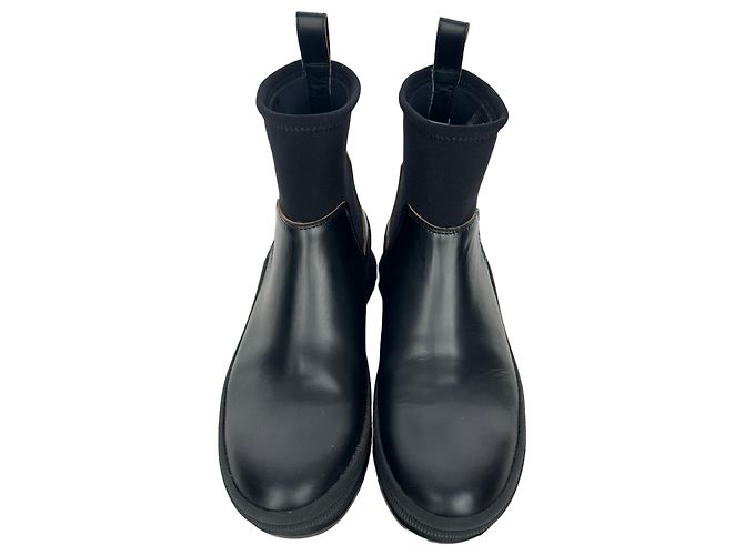 Stivaletti Chelsea Jil Sander in pelle nera Nero - vista 5