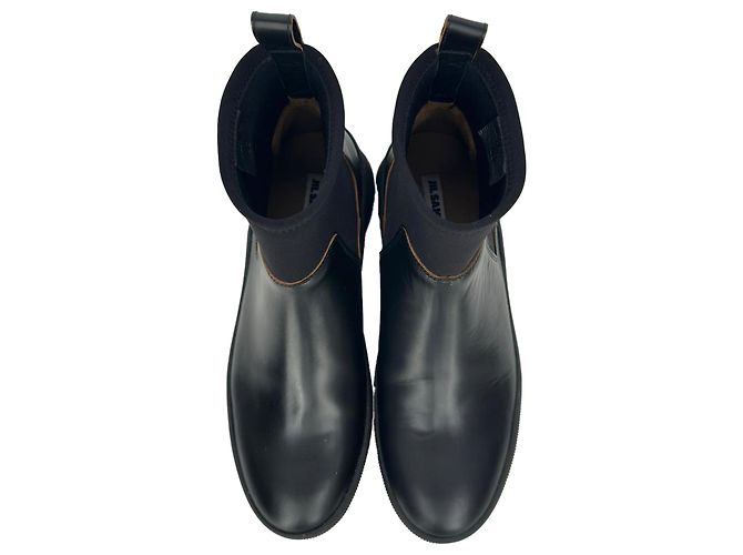 Stivaletti Chelsea Jil Sander in pelle nera Nero - vista 6