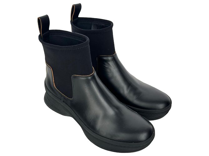 Stivaletti Chelsea Jil Sander in pelle nera Nero - vista 7