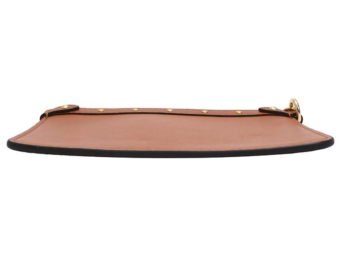 Borsa Louis Vuitton Mini Zipped Chain in pelle marrone Rosso - vista 4