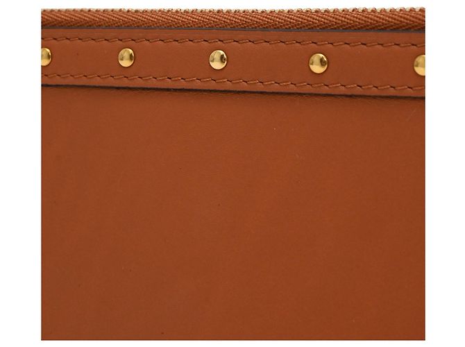 Borsa Louis Vuitton Mini Zipped Chain in pelle marrone Rosso - vista 8