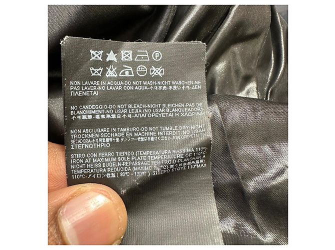Saint Laurent Button-Down Padded Jacket in Black Polyamide - view 10