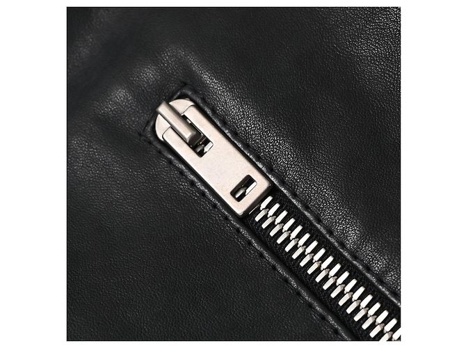 Maison Martin Margiela Giacca biker con zip Maison Margiela in pelle nera - vista 14