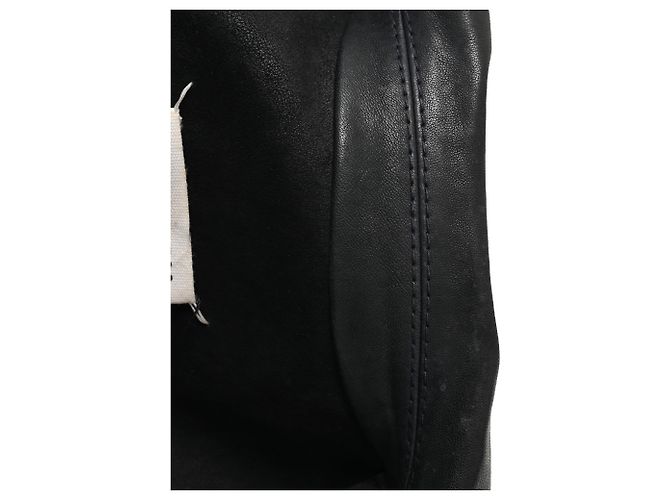 Maison Martin Margiela Giacca biker con zip Maison Margiela in pelle nera - vista 16