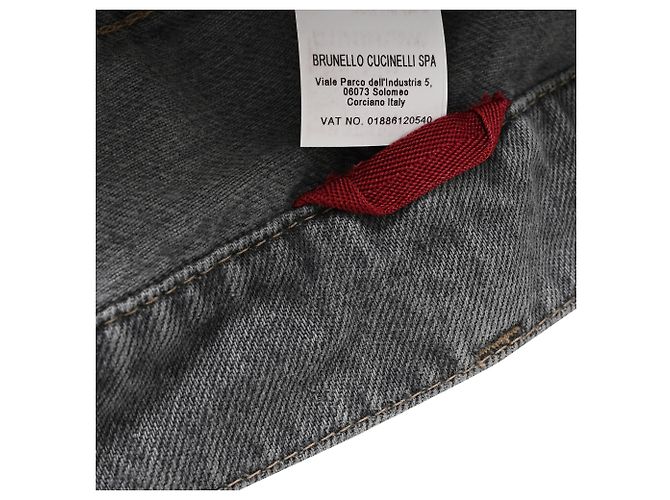 Jeans Iconic Fit Brunello Cucinelli in cotone grigio - vista 12
