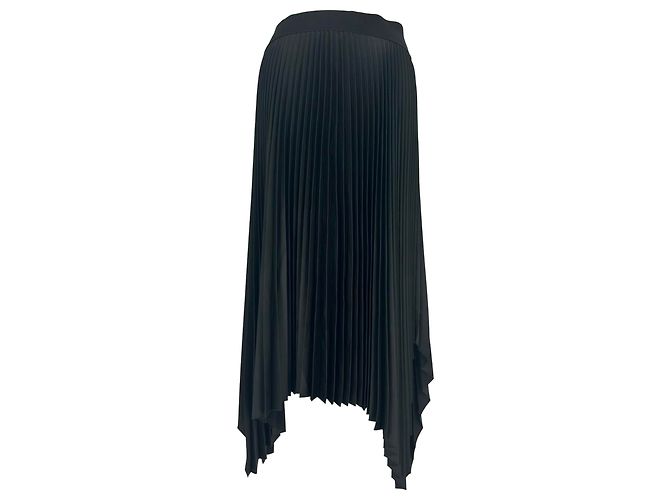 Joseph Ade Strickrock in Plissee aus schwarzem Polyester - Ansicht 3