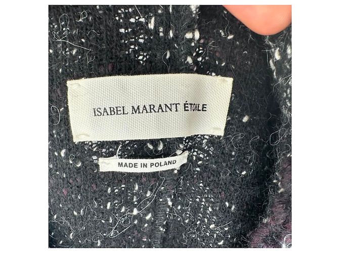 Giacca Isabel Marant Étoile in lana nera con bordi in tweed e zip Nero - vista 4