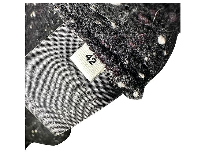 Giacca Isabel Marant Étoile in lana nera con bordi in tweed e zip Nero - vista 5