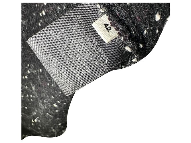 Giacca Isabel Marant Étoile in lana nera con bordi in tweed e zip Nero - vista 6