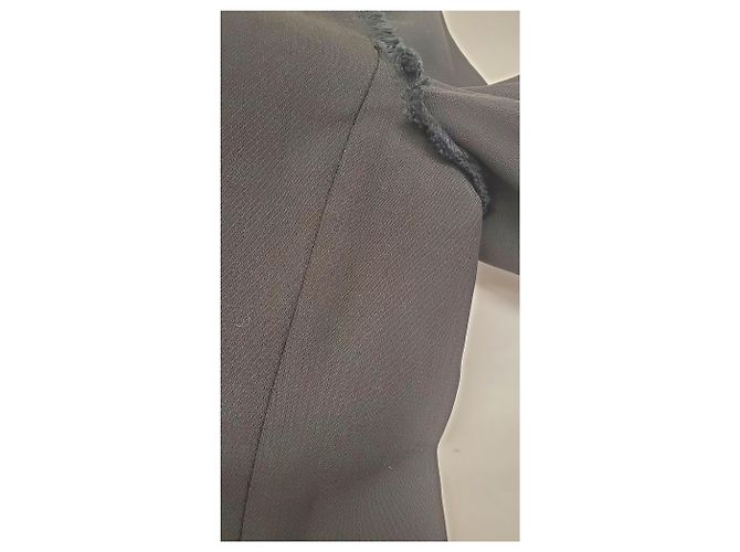 Proenza Schouler Chain-Buttoned Blazer in Black Viscose Grey - view 14