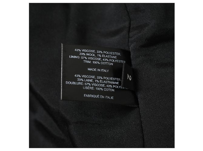 Proenza Schouler Chain-Buttoned Blazer in Black Viscose Grey - view 8